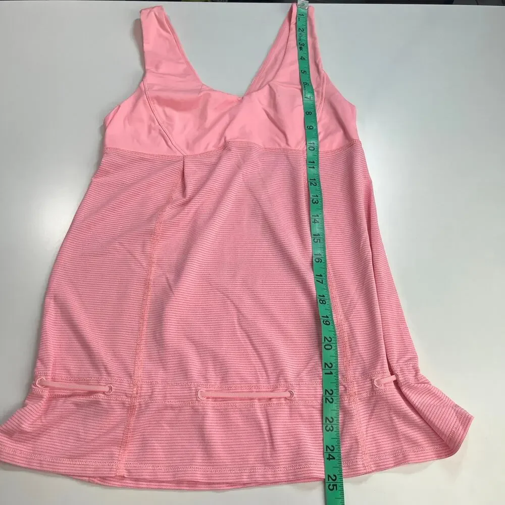 Lululemon Hustle & Bustle Tank‎ Heathered Bleached Coral / Bleached Coral Sz 4